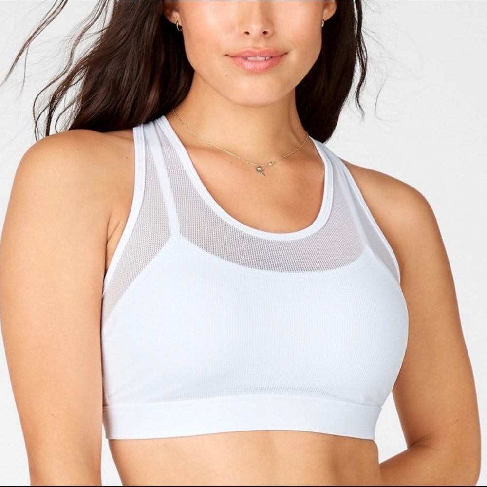 Fabletics Faye sports bra white size XL